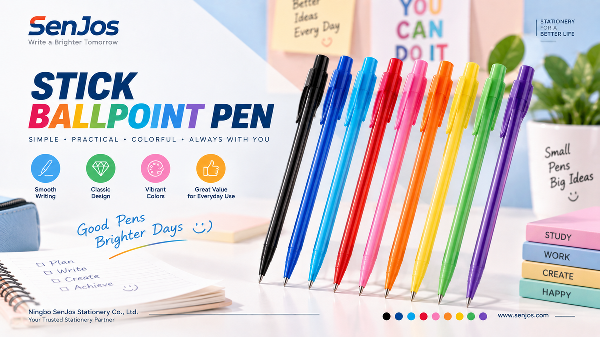 Stick ballpoint pen