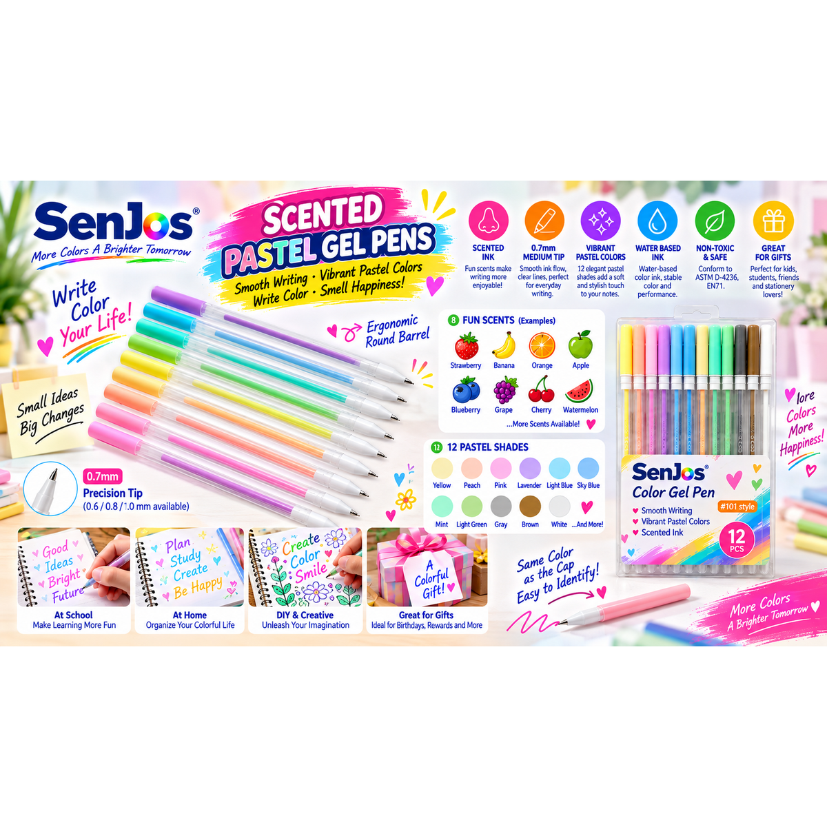 Scented Pastel Gel Pen(SJ101)